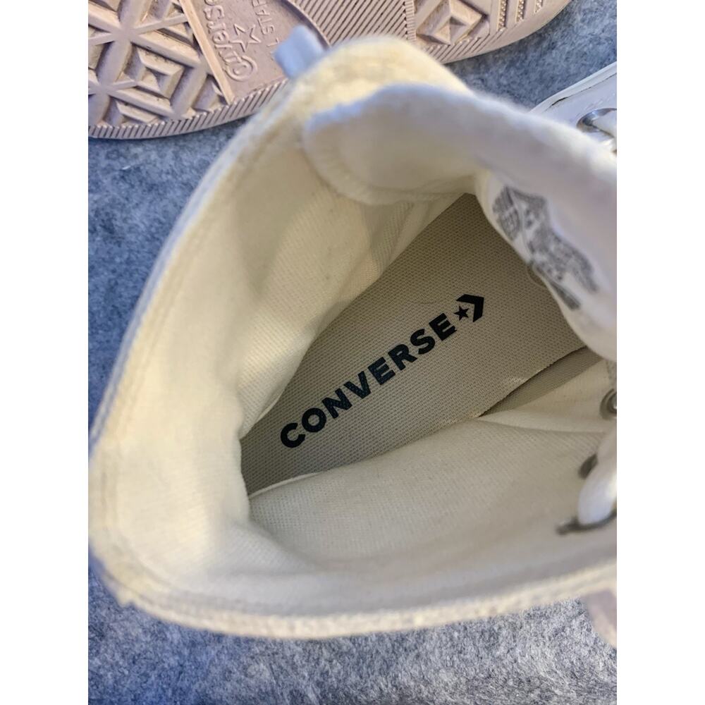 Converse Chuck Taylor All Star Lift High Top Cream Butterfly Platform W Size 7.5 - Picture 7 of 12